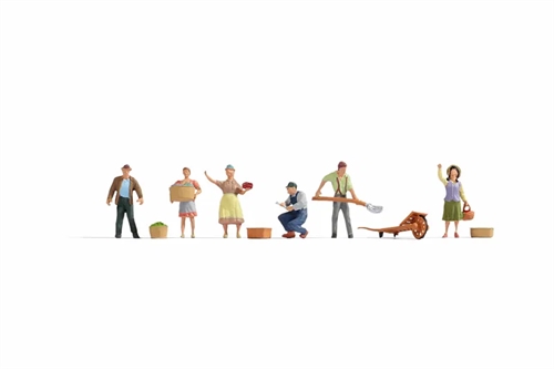 Noch 15617 Menschen auf dem Land, 6 Figuren und Zubehör, H0